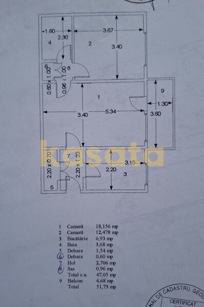 Basarabia, metrou, Stadionul National, apartament 2 camere 51 mp.